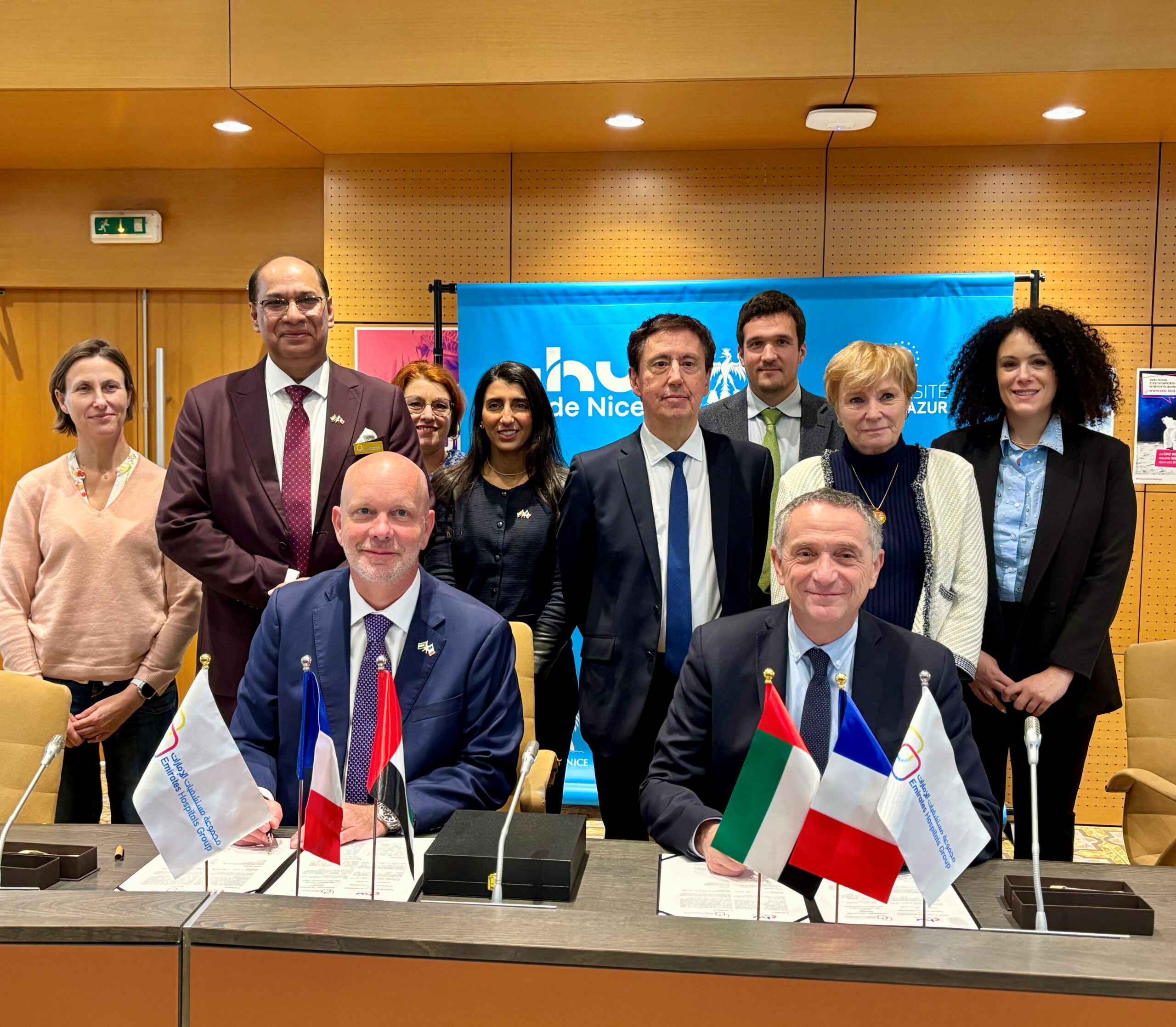 photo RI janvier 2026 CHU de Nice Rodolphe Bourret Christian SCHUHMACHER Prosenjit BHATTACHARYA